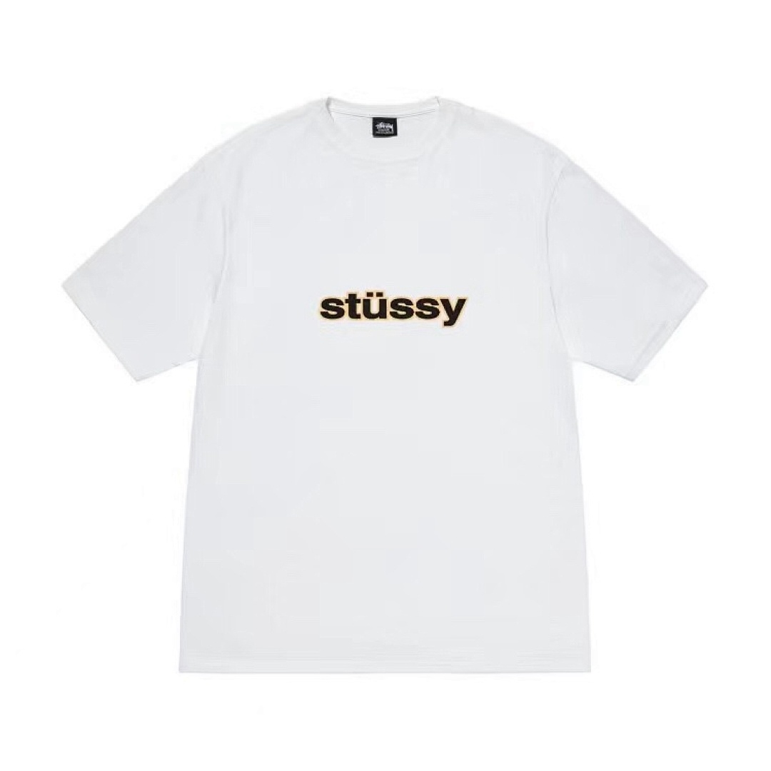 Stussy 98 STU FW23 SS-LINK TEE Double S Model Collar Short Sleeve T : Black White Khaki M L XL Y1339# - Image 6