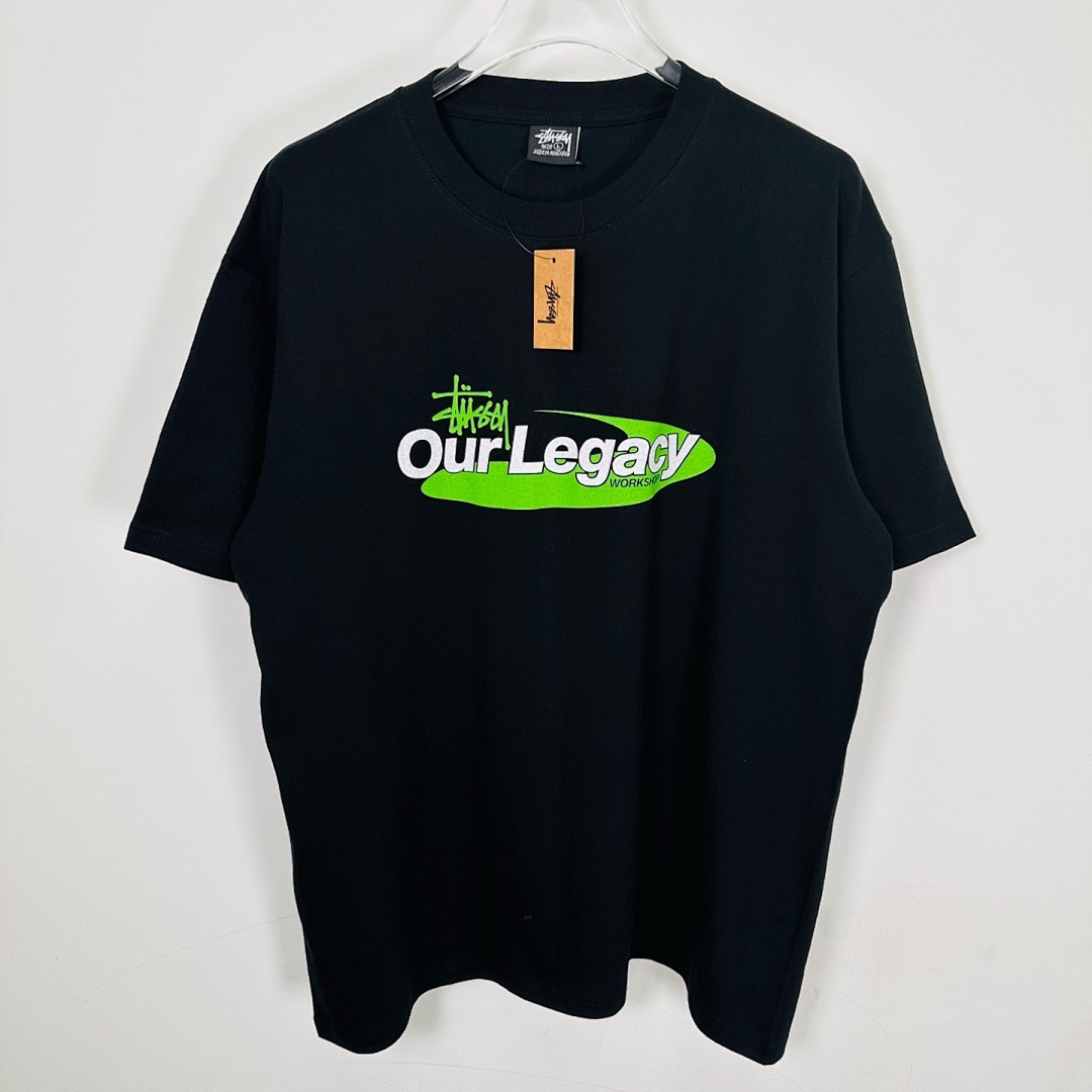 Stussy 128 STU SS25 OUR LEGACY TEE Collab T Print Short Sleeve Black Off White S-XL - Image 6