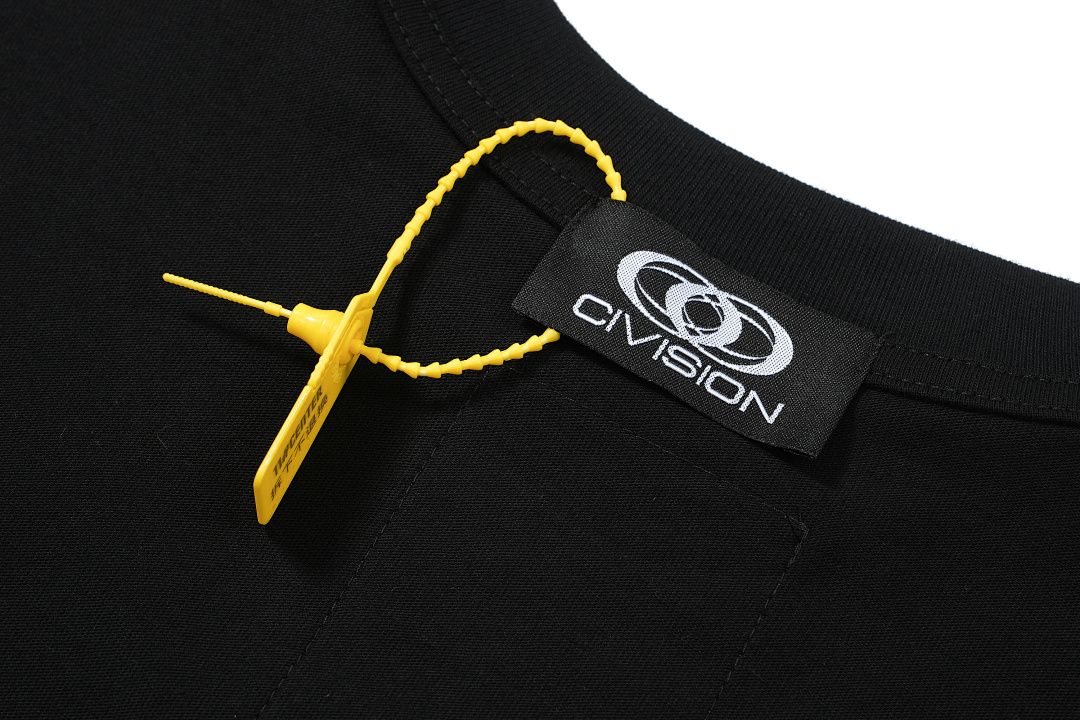 On Running 108 CIVISION By CSC Embroidered LOGO Label Short Sleeve T Black White 1 2 3 3407# - Image 15