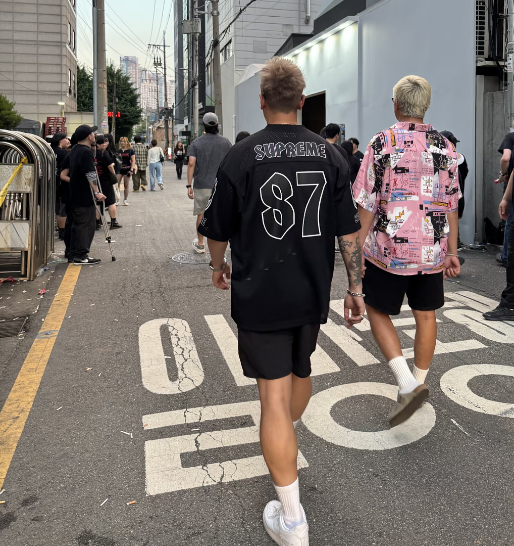 Supreme 218 SPITFIRE FOOTBALL JERSEY Fire Flame V Collar Short Sleeve Olive Black Red S - Image 37