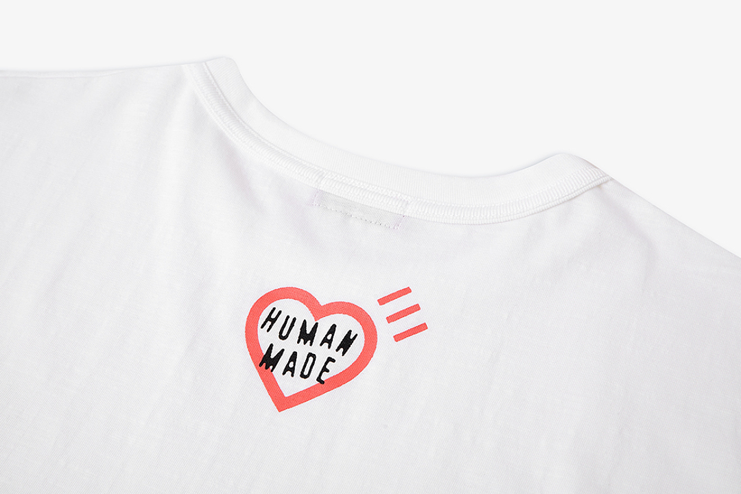 Human Made 118 Human Made X Mickey Mouse Club Tee Cream Classic Collab Limited Exclusive Khaki Print Cotton Short Sleeve T : White S M L - Image 7