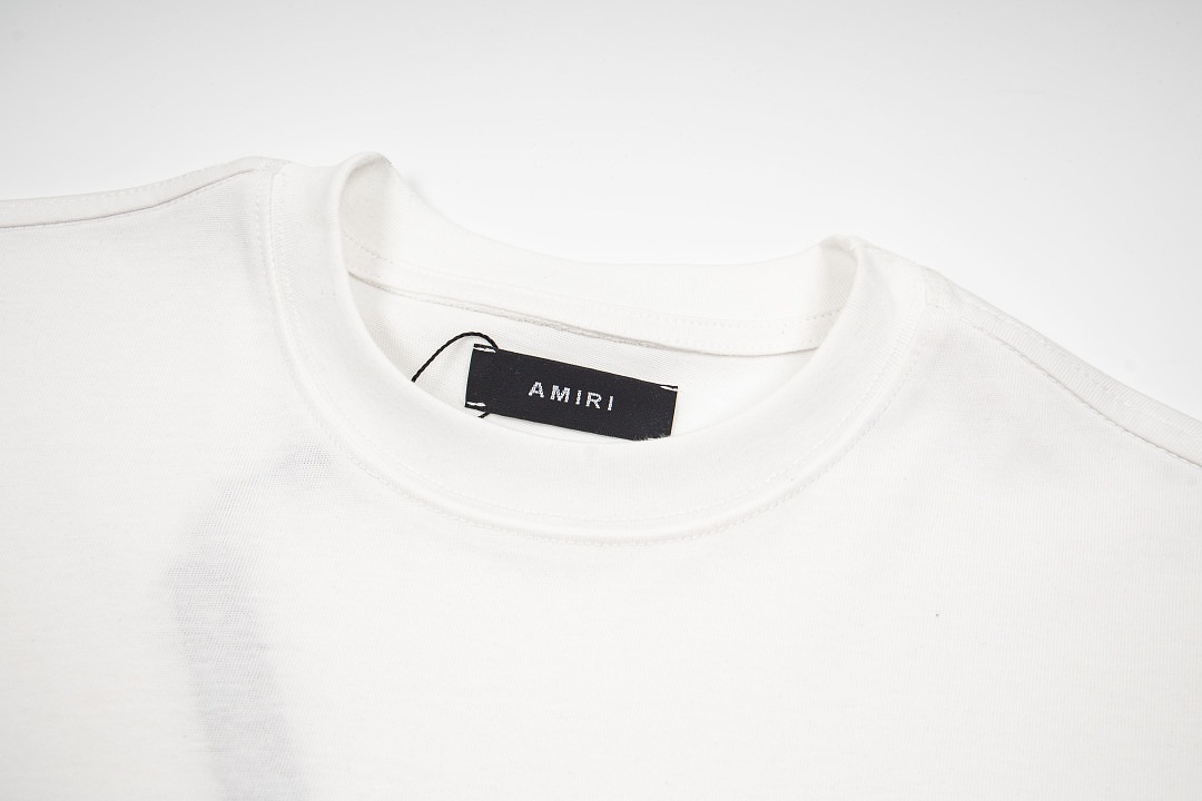 AMIRI 138 Wide Version Model Long Sleeve T Black White S M L XL 602# - Image 18
