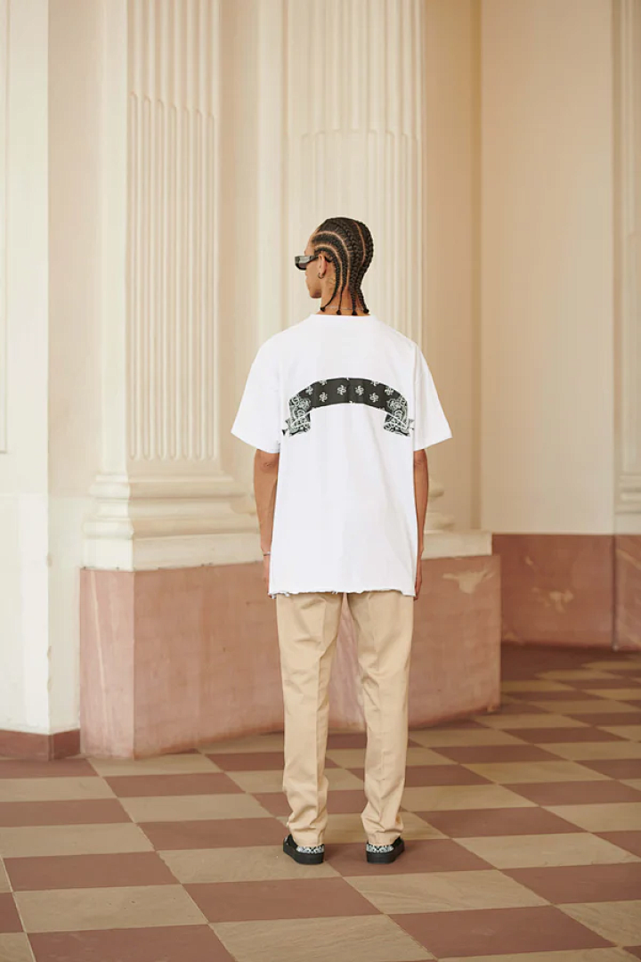 Unbranded 108 ASK ASKYURSELF PAISLEY BANNED Tee LOGO Print Short Sleeve T Big White S-XL 4083# - Image 17
