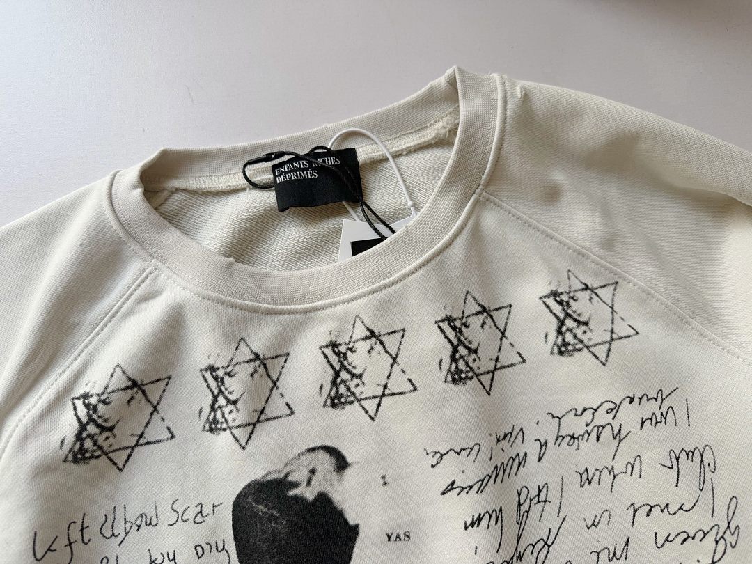 Enfants Riches Deprimes 198 Enfants Riches Deprimes Sleeve Boxy Short Wide Collar : S M L XL Apricot - Image 7