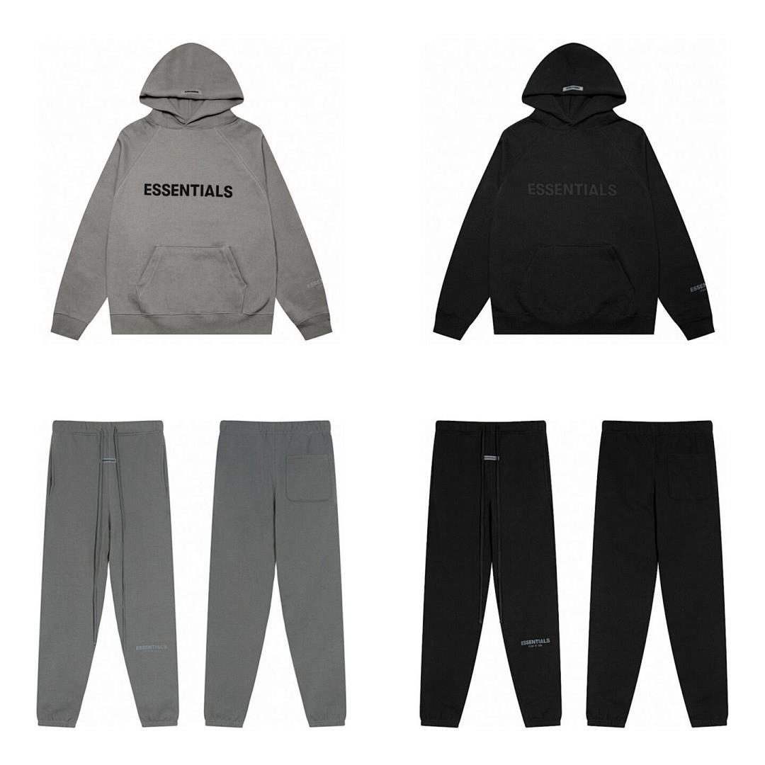 Essentials 178 ESS LOGO Black /Black Grey /Charcoal S-XL 6694# - Image 3