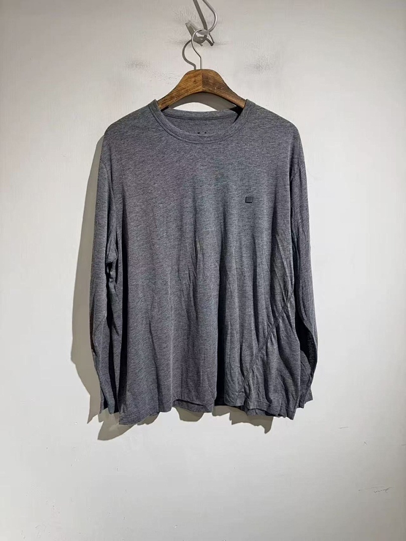 Acne Studios 128 AC Small Label Sole Long Sleeve T Grey S-XL 8207# - Image 16
