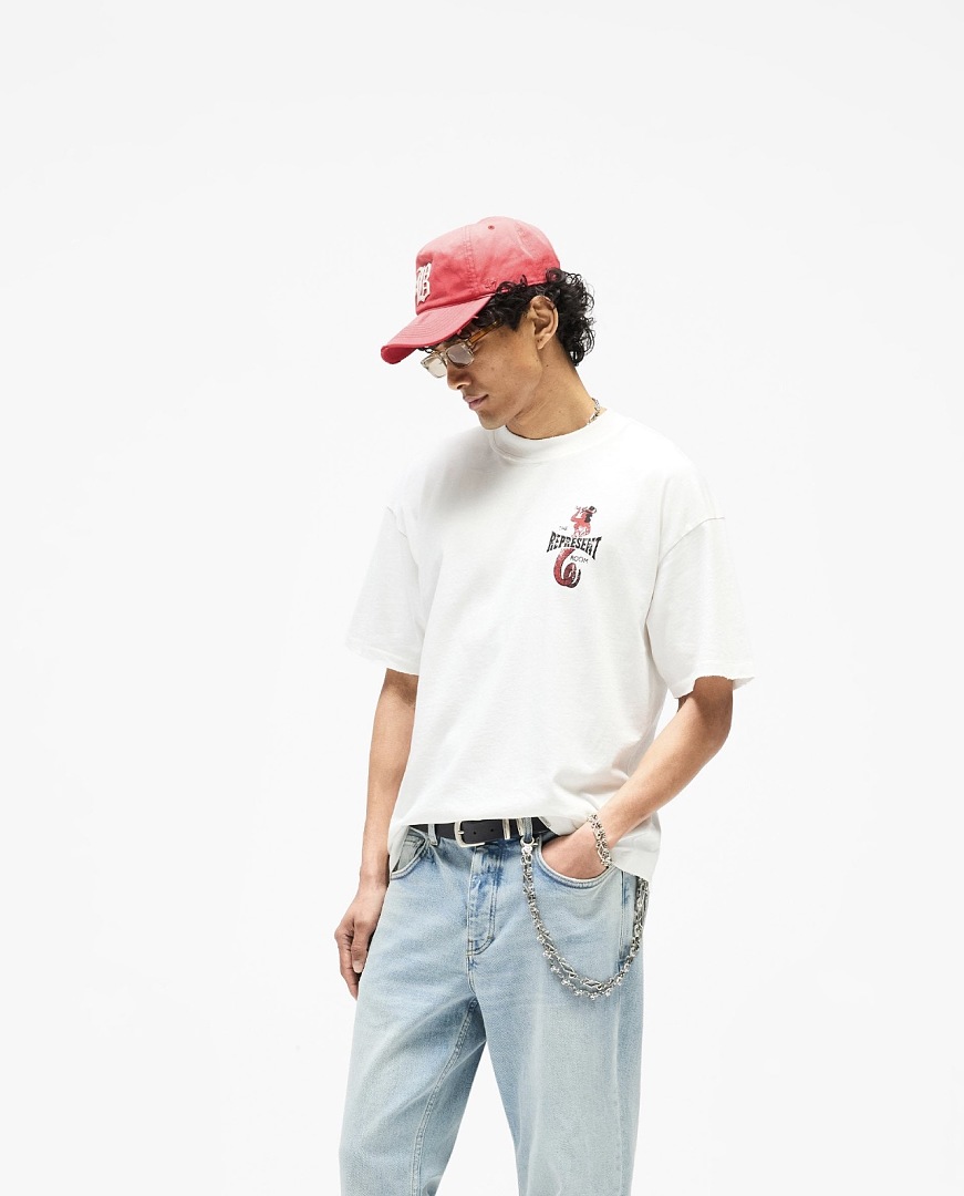 Represent New High Mens Womens Top Wide Short Sleeve : S M L XL Water (Black) - Image 21