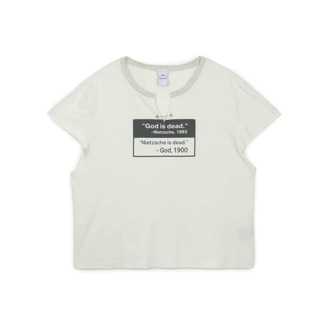 Unbranded 118 Protocol Index Short Collar T : 1 2 3 (Washed White) - Image 3