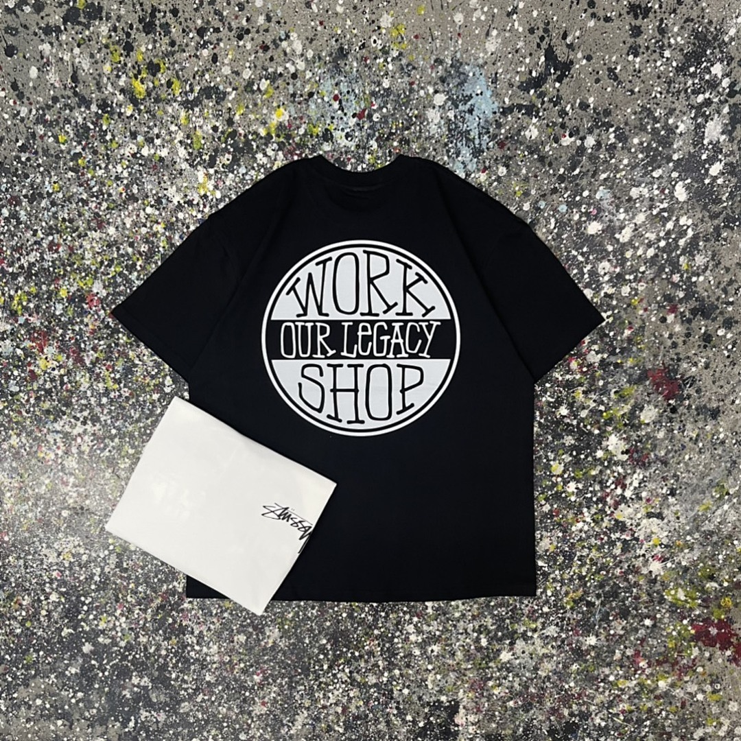Stussy 108 Stu Short Sleeve T : Black White S M L XL XXL