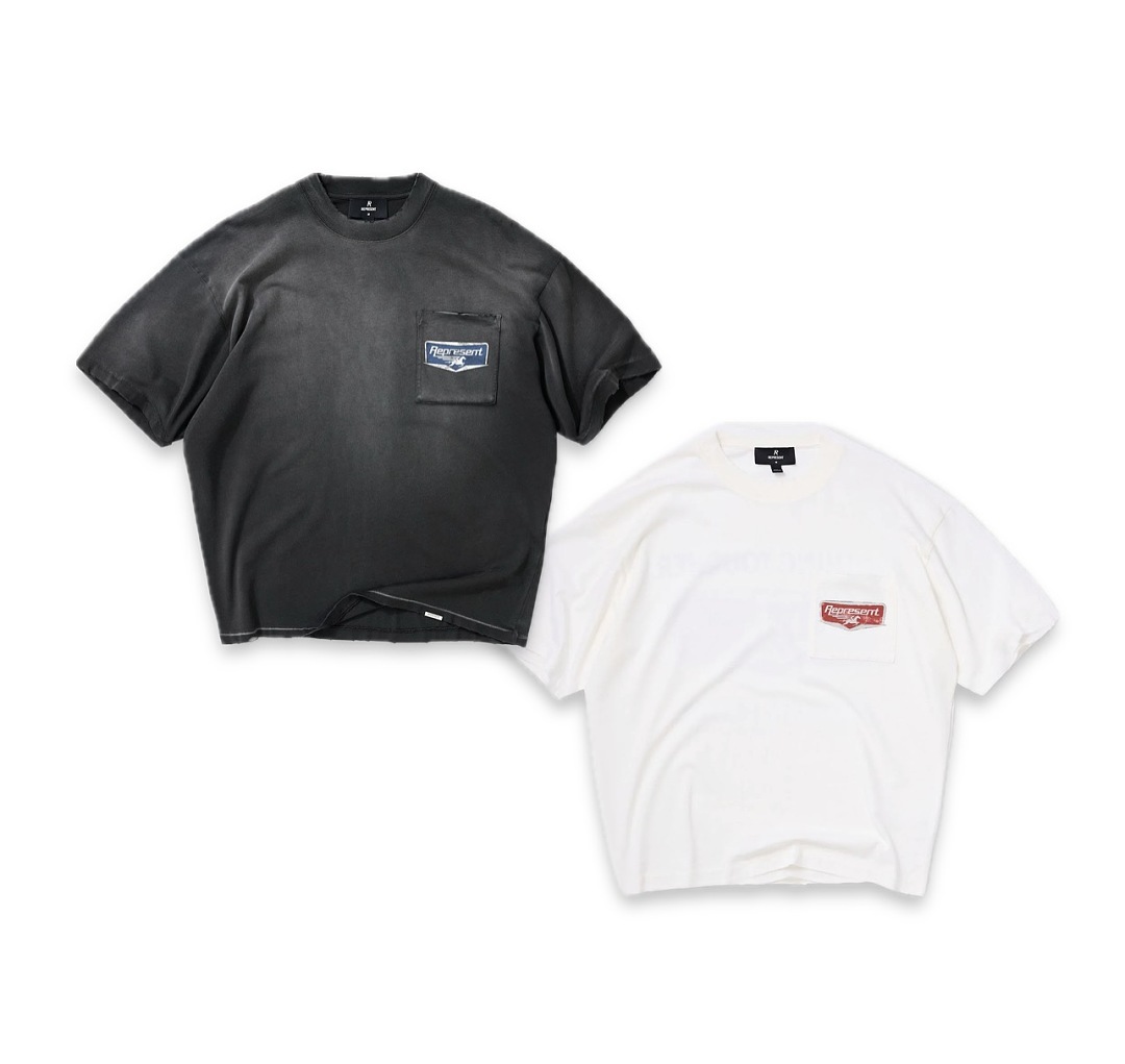 Off-White 148 REPRESENT High Mens Womens Wide Washed Short Sleeve : S M L XL Off (White) - Image 31