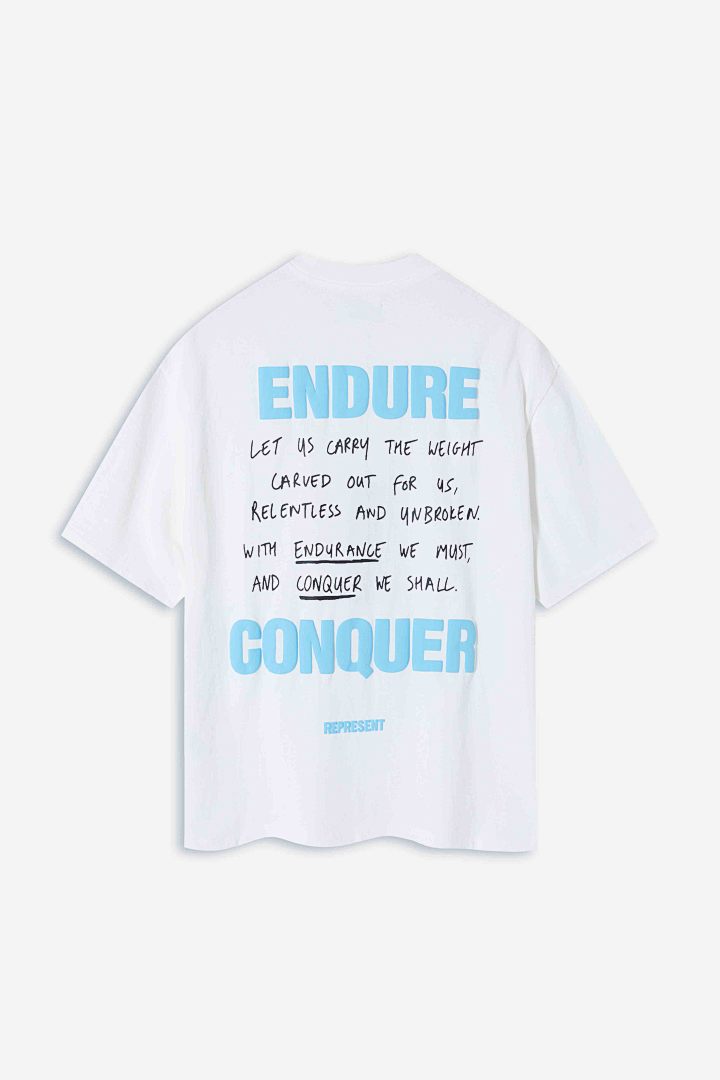 Represent ON SALE68 REPRESENT ATLAS TEE Print Short Sleeve T : Washed Black White S M L - Image 3
