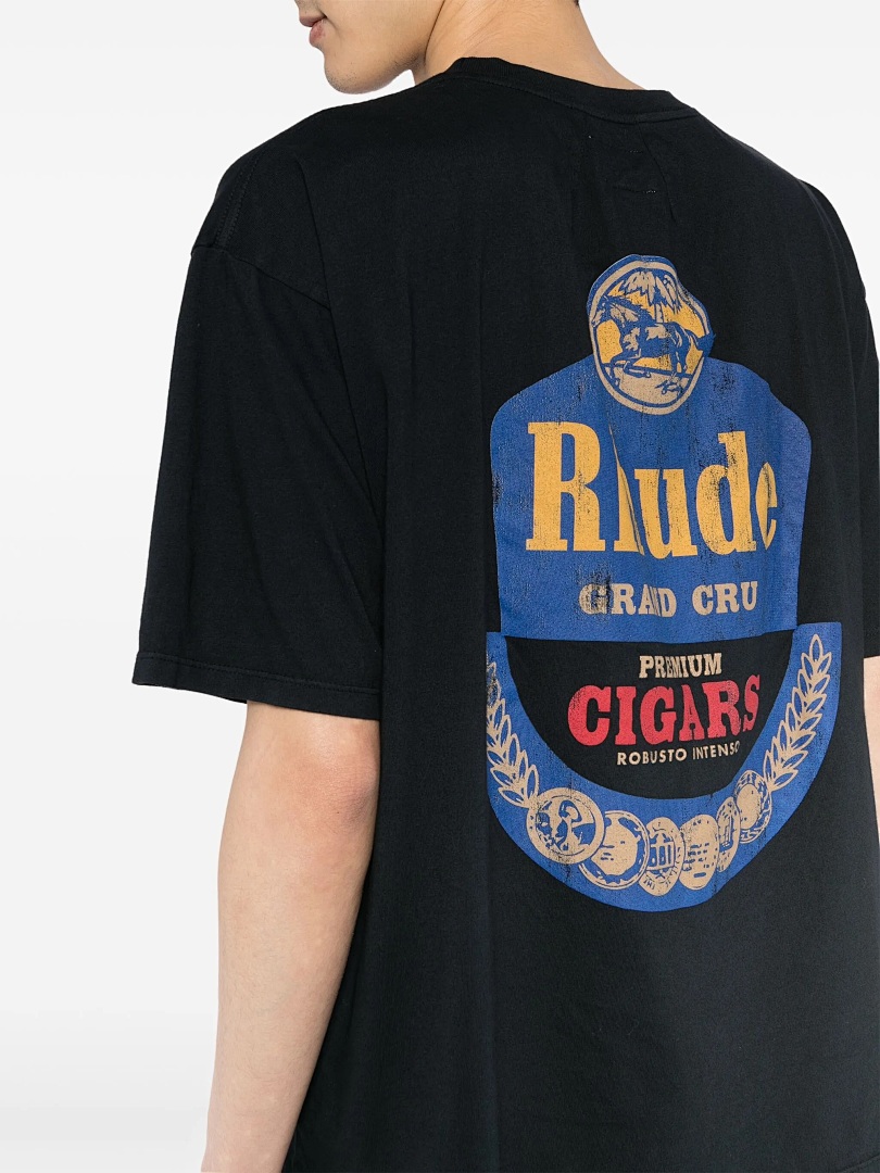 On Running ON SALE58 Rhud Grand Cru T-Shirt Brown Khaki Print Short Sleeve T : Black Apricot S M L - Image 9