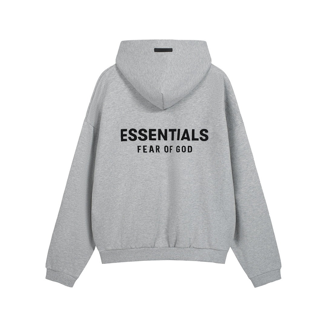 Essentials 228 Ess FALL24 HOLIDAY Fleece Hoodie Gum Velvet : Dark Mist Grey Light Black Desert Gold Brown :S-XL - Image 39