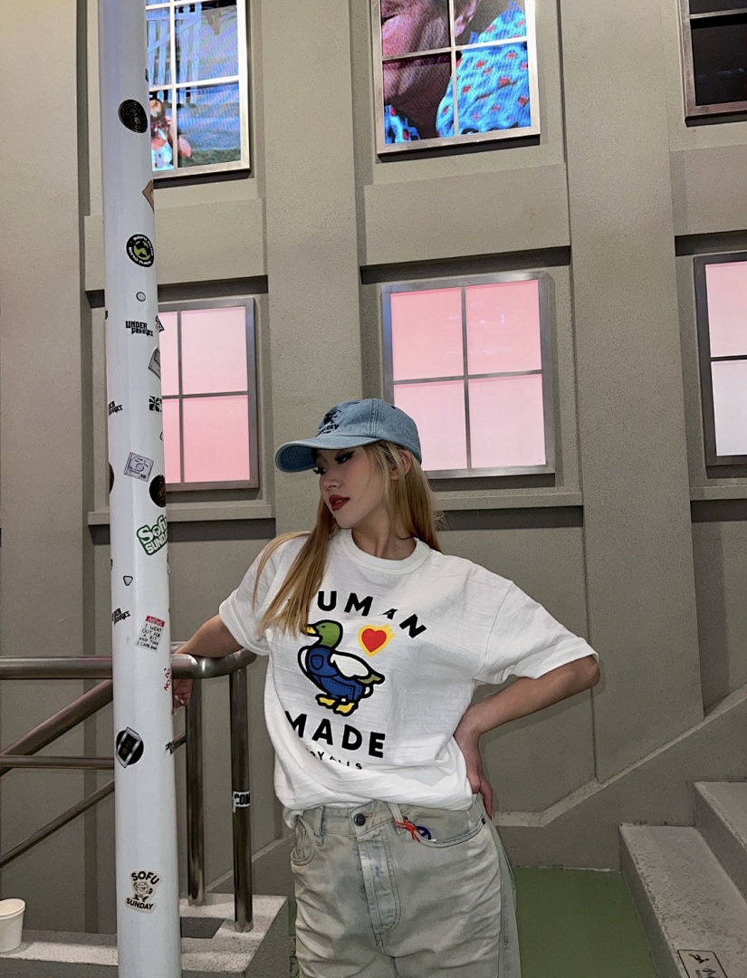 Human Made 108 HUMAN MADE SS24 COTTON T-SHIRT GRAPHIC Print Short Sleeve T : Black White S M L - Image 11