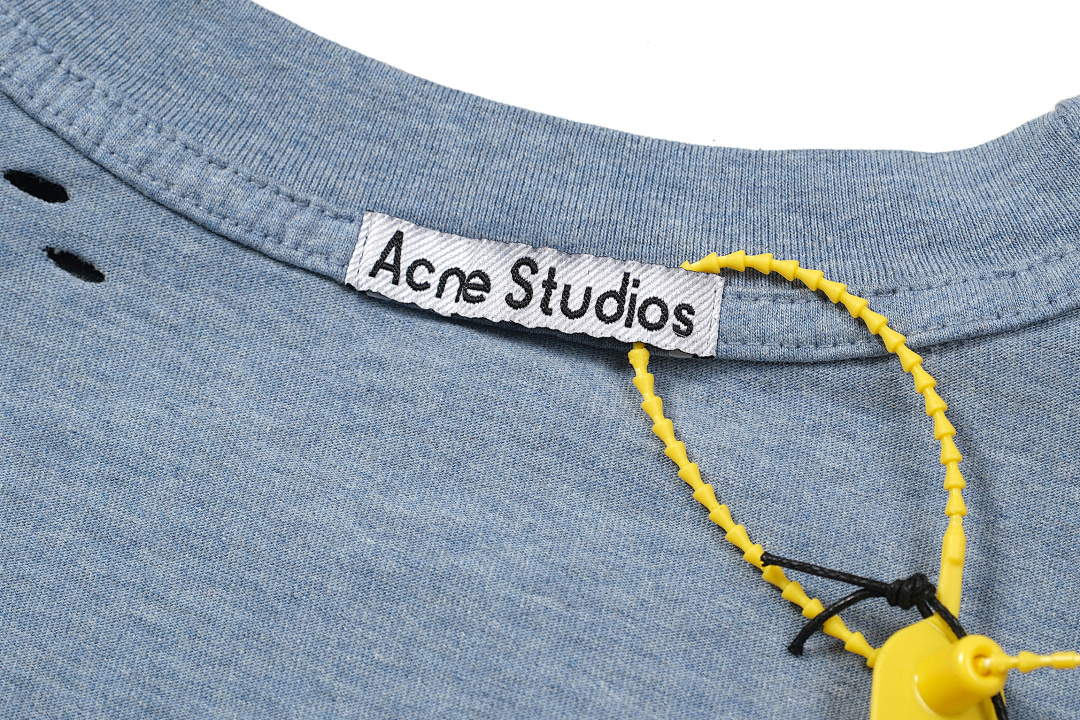 Acne Studios 198 AC Buckle LOGO Long Sleeve T Floral Blue S-XL 8211# - Image 13