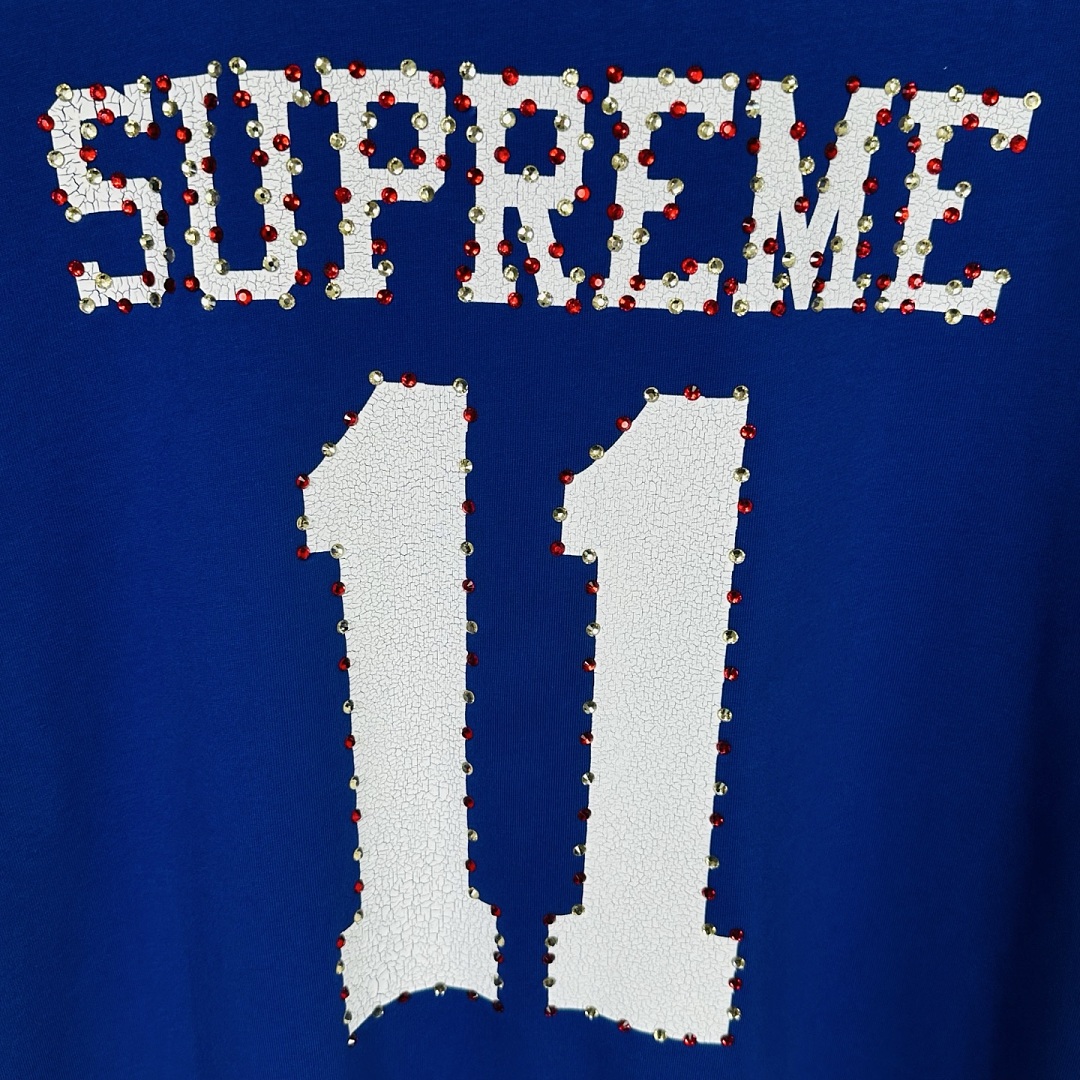 Supreme 238 SS26 STUDDED FOOTBALL TOP 11 No Diamond T Black Blue Apricot - Image 22
