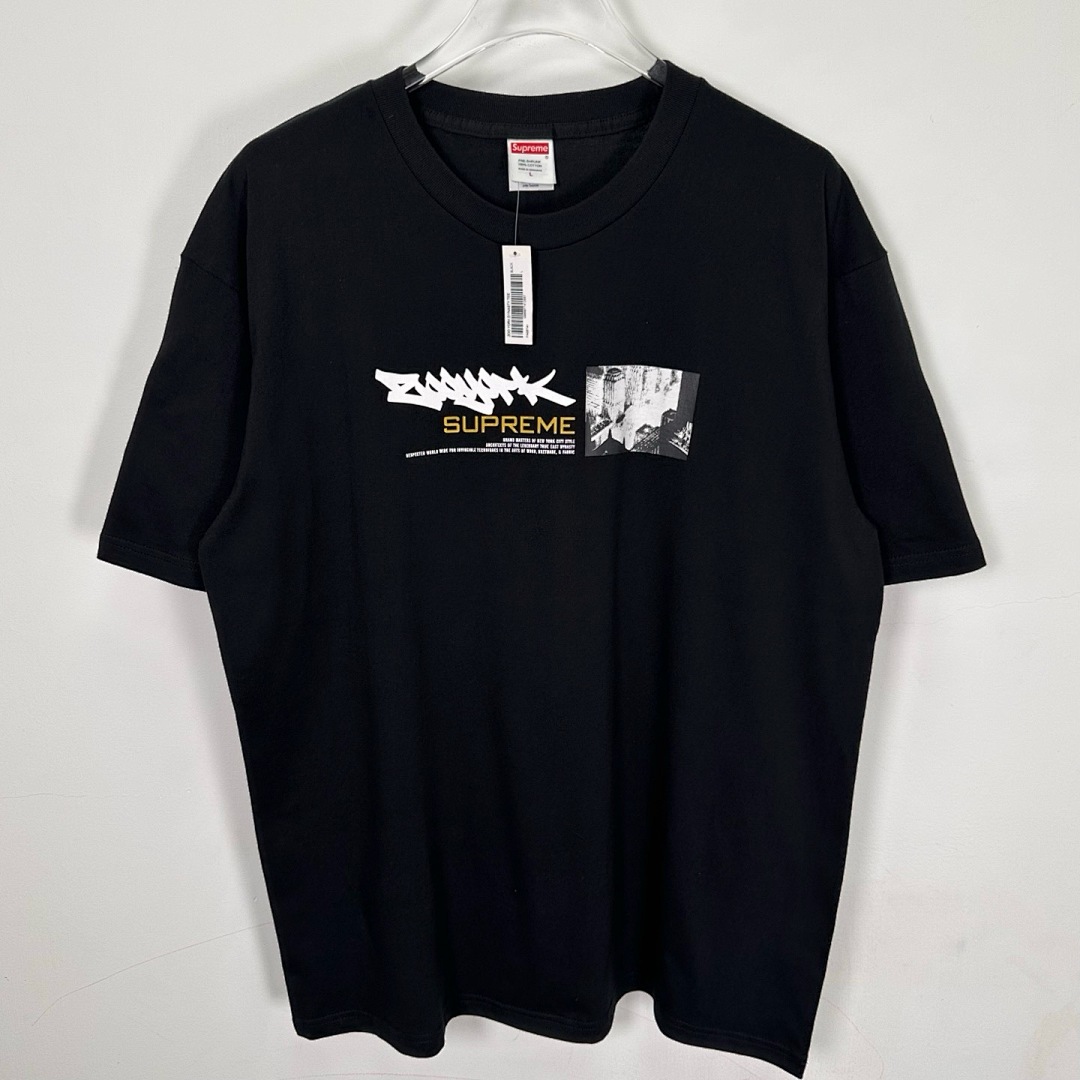 Supreme 128 SUP X ZOO YORK DYNASTY TEE Print Short Sleeve T Black White S-XL - Image 4