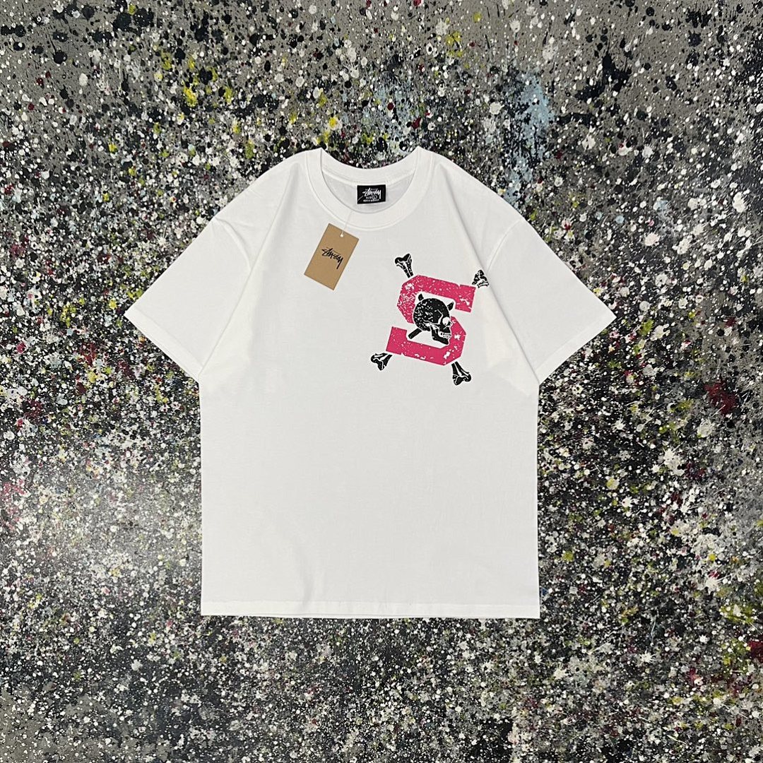 Stussy 108 Stu Top S Print Short Sleeve T : Black White Ｍ L XL XXL - Image 7