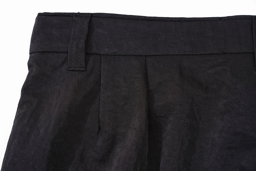 Balenciaga 238 VUJADE VD CRUSHED NYLON TRACK PANTS Model Long Black S-XL 7234# - Image 10