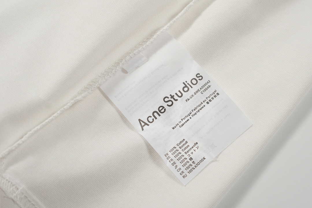 Acne Studios 138 AC Diamond LOGO Print Short Sleeve T White Grey Pink S-XL 8056# - Image 36