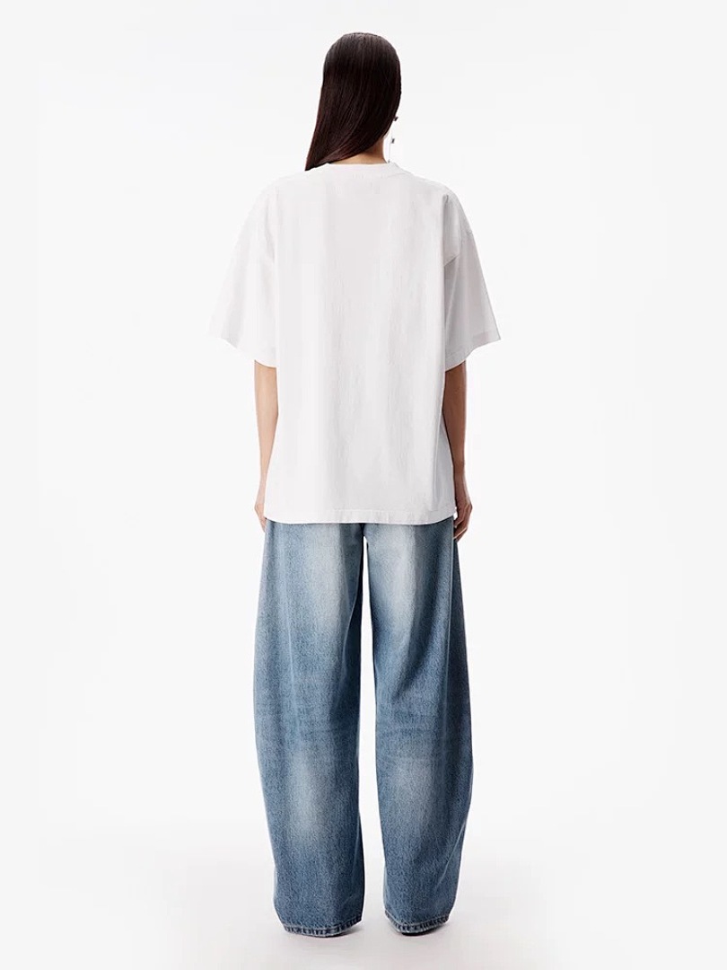 Celine 148 AW Big Red Ice Print Short Sleeve T White S-XL 8302# - Image 21