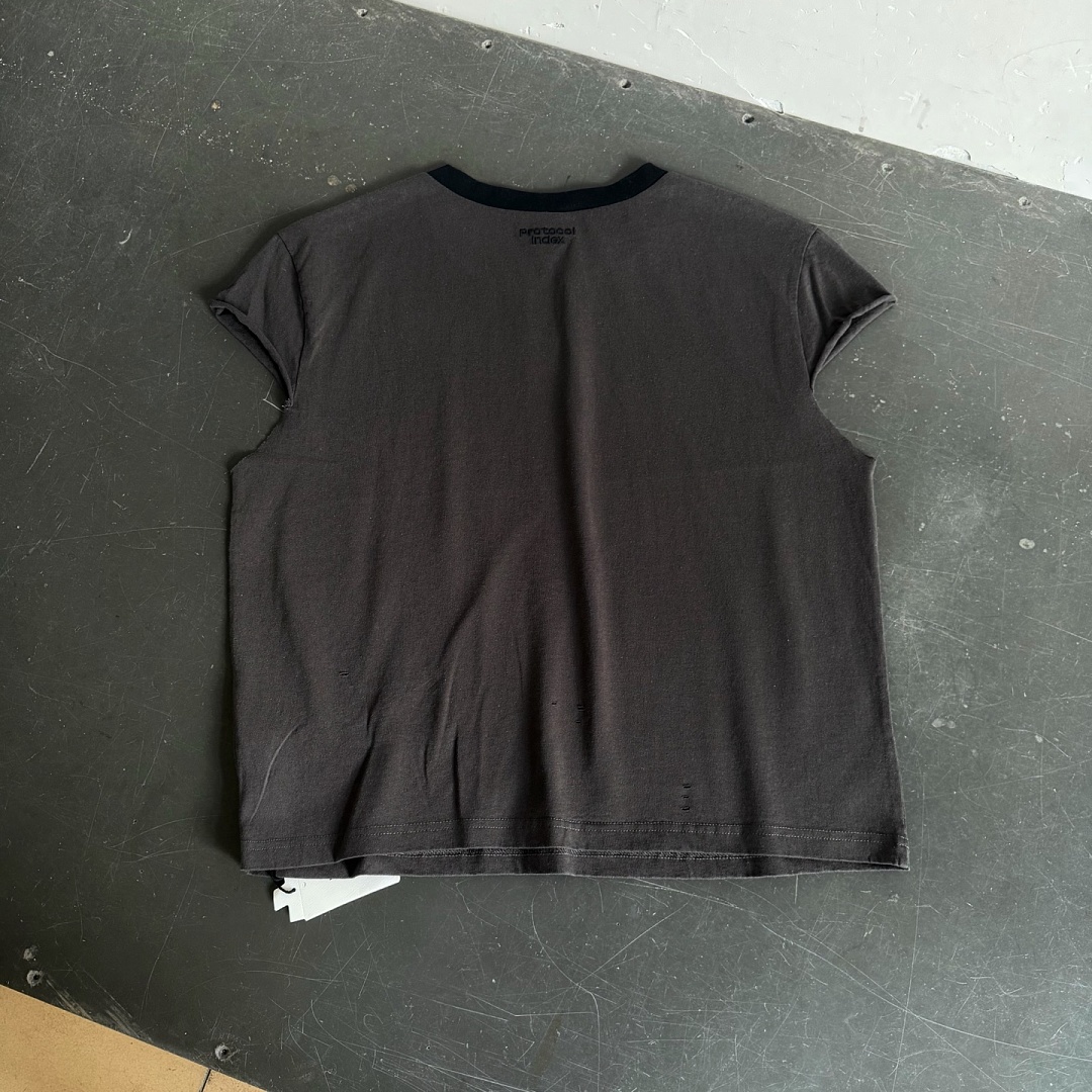 Unbranded 118 Protocol Index Short Collar T : 1 2 3 (Washed White) - Image 16