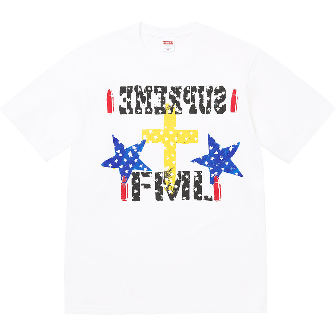 Supreme 118 FML TEE Print Short Sleeve T Black White S M L - Image 3