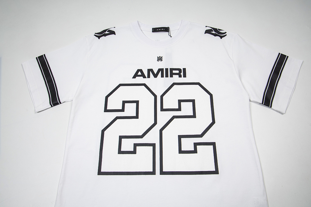 AMIRI 118 Wide Version Model Short Sleeve T Logo 22 Limited Exclusive Print High Wind Black White S M L XL 9909# - Image 21