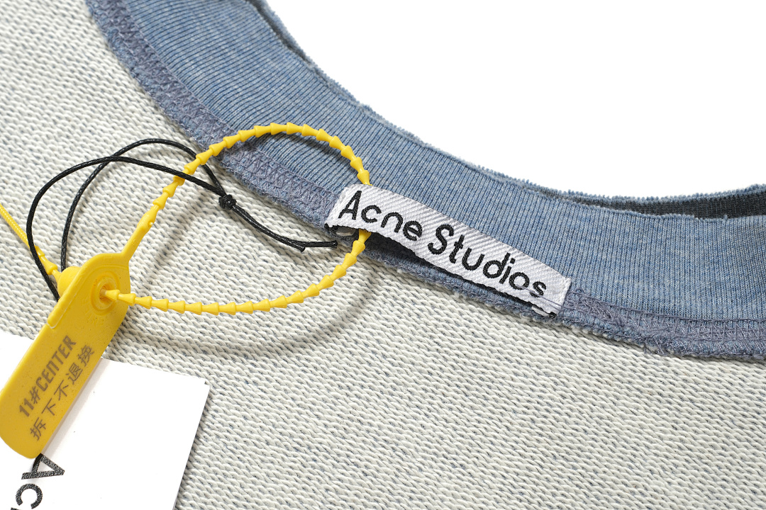 Acne Studios 268 AC Buckle LOGO Print Collar Floral Blue S-XL 3059# - Image 13
