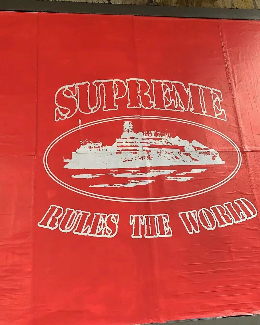 Corteiz 118 SUP X CORTEIZ Collab FW23 RULE THE WORLD TEE Print Short Sleeve Black S - Image 25