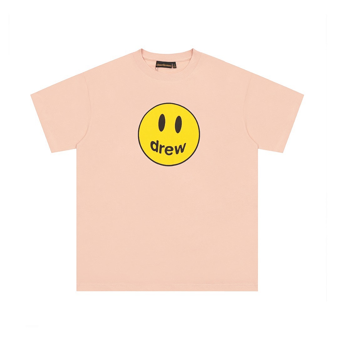 Drew House 118 Drew House Short Sleeve T Black Coffee White Light Pink Blue Purple Yellow Orange Peach Wine Red Navy : S-XL - Image 101