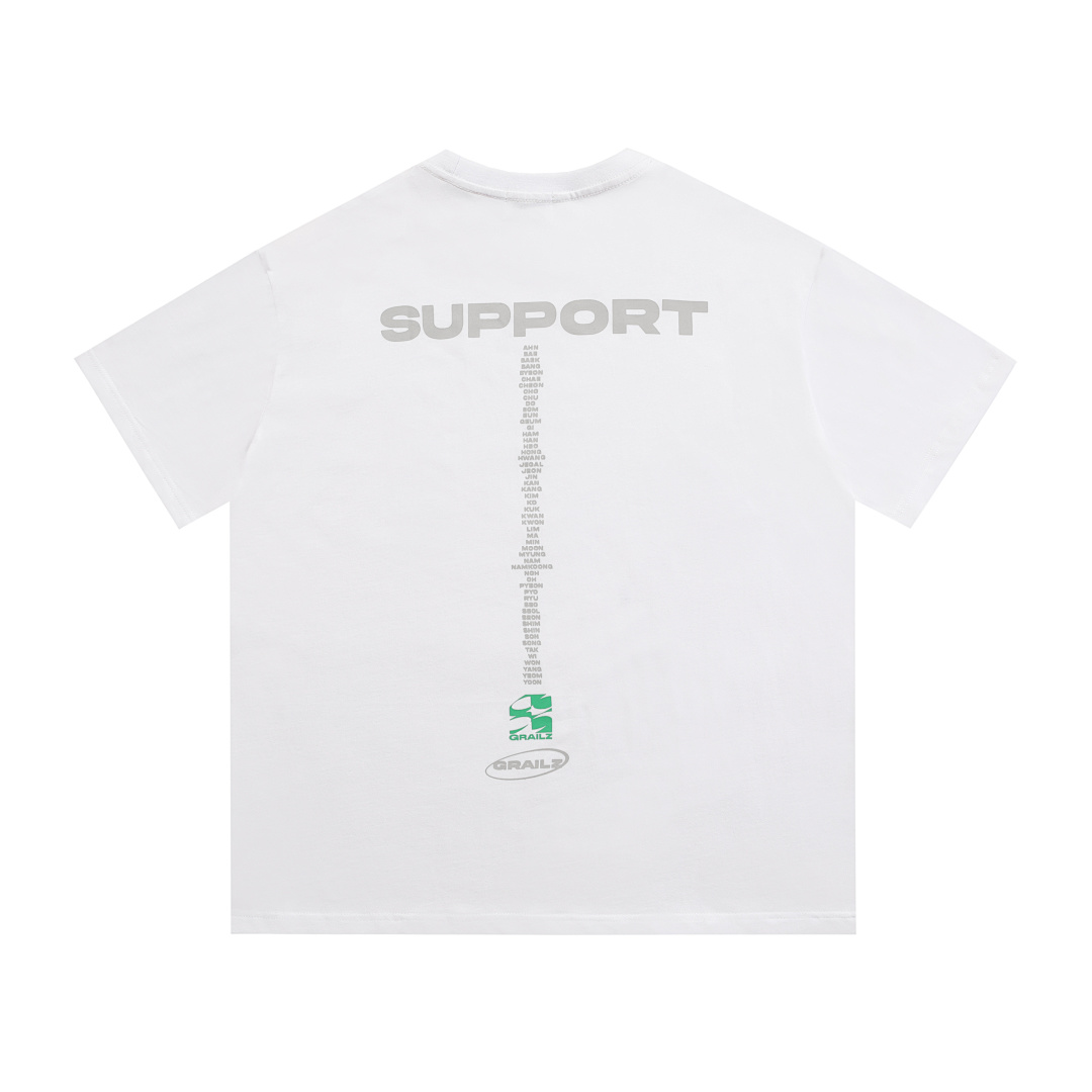 Unbranded 98 Grailz Limited Exclusive Label Logo Print Wide Short Sleeve T Black White 1 2 3 G167# - Image 17