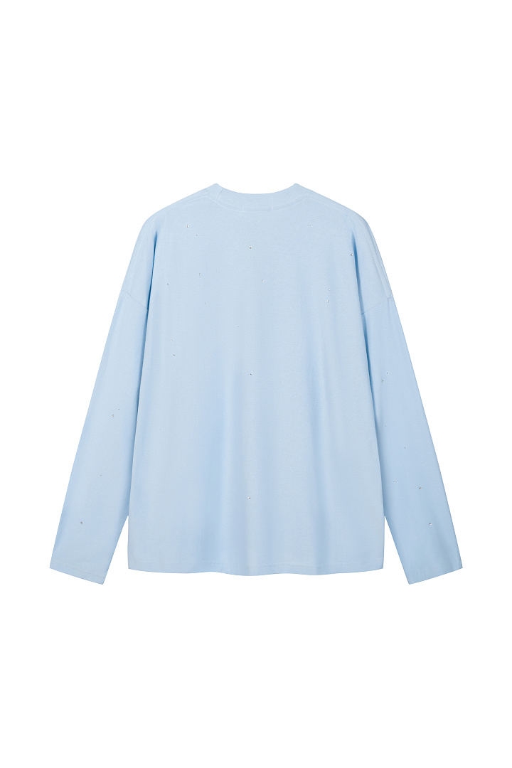 Acne Studios 158 AC Limited Exclusive Rhinestone LOGO Long Sleeve T Pink Black White Mountain Blue S-XL 8206# - Image 52