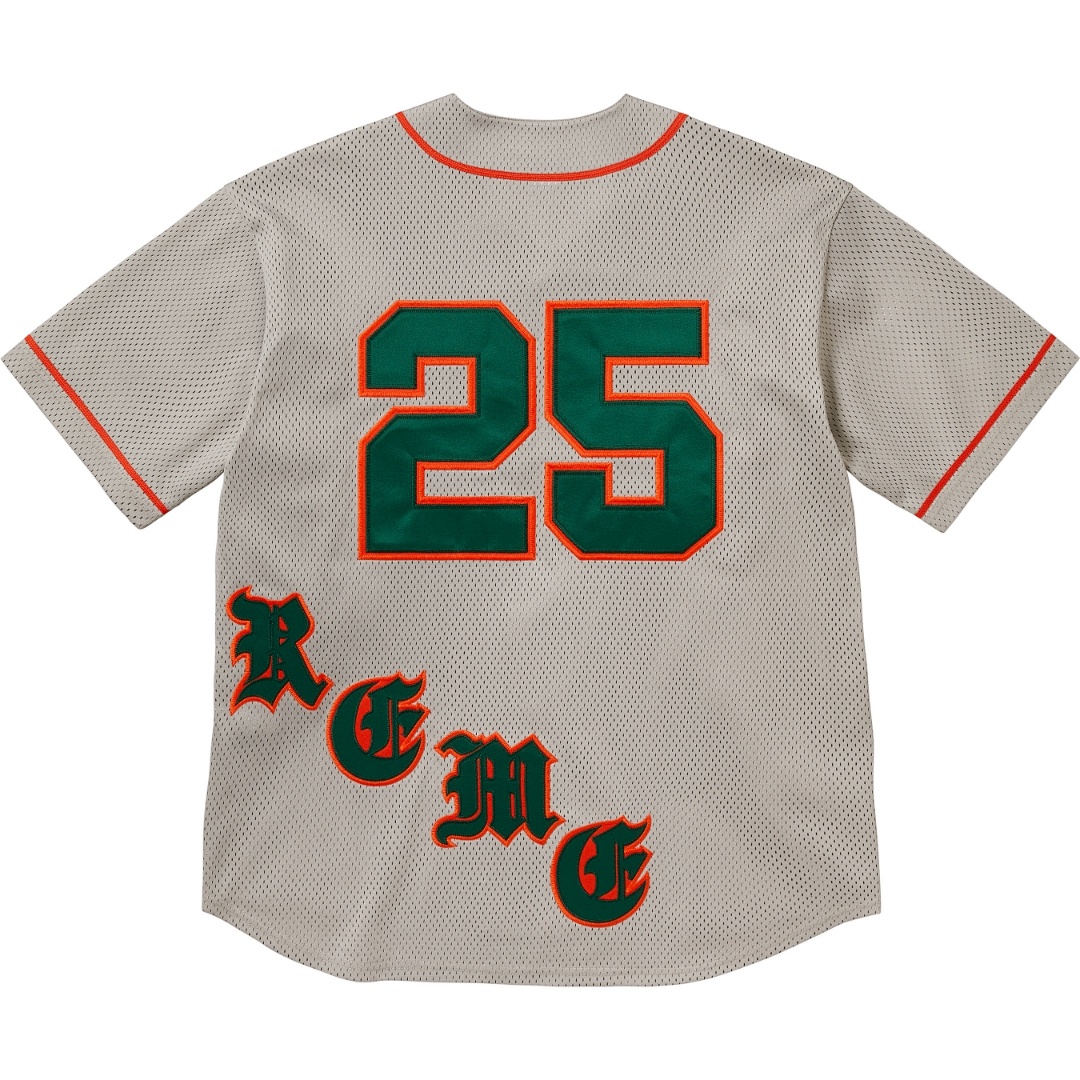 Supreme 298 25SS OLD ENGLISH BASEBALL JERSEY T (Black) - Image 5