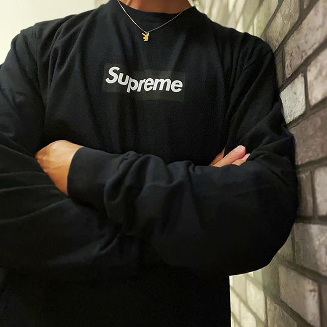 Supreme 138 SUP BOX LOGO TEE Long Sleeve T Black, White S M L - Image 4