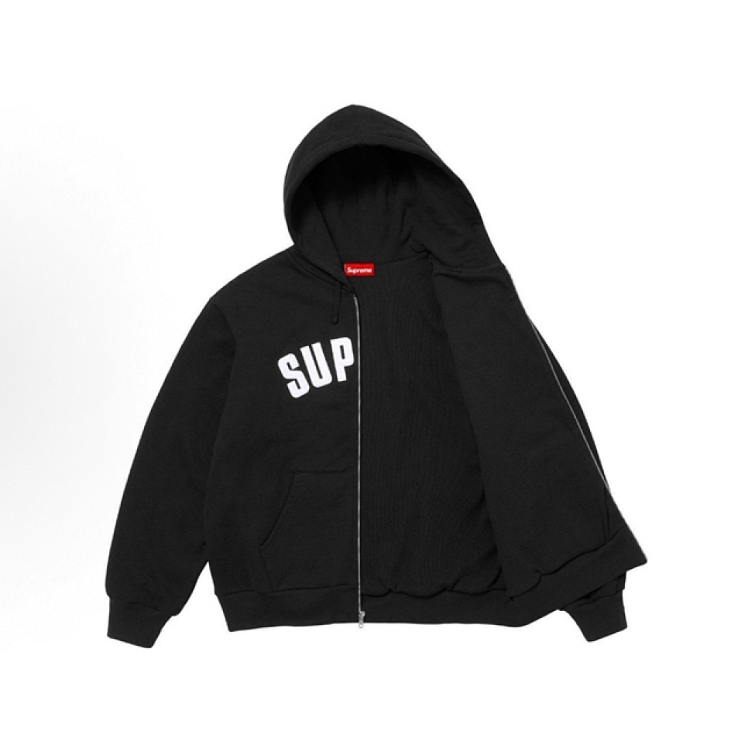 Supreme 398 24FW ARC THERMAL LINED ZIP UP HOODED Double Black Grey Red Blue S M L - Image 9