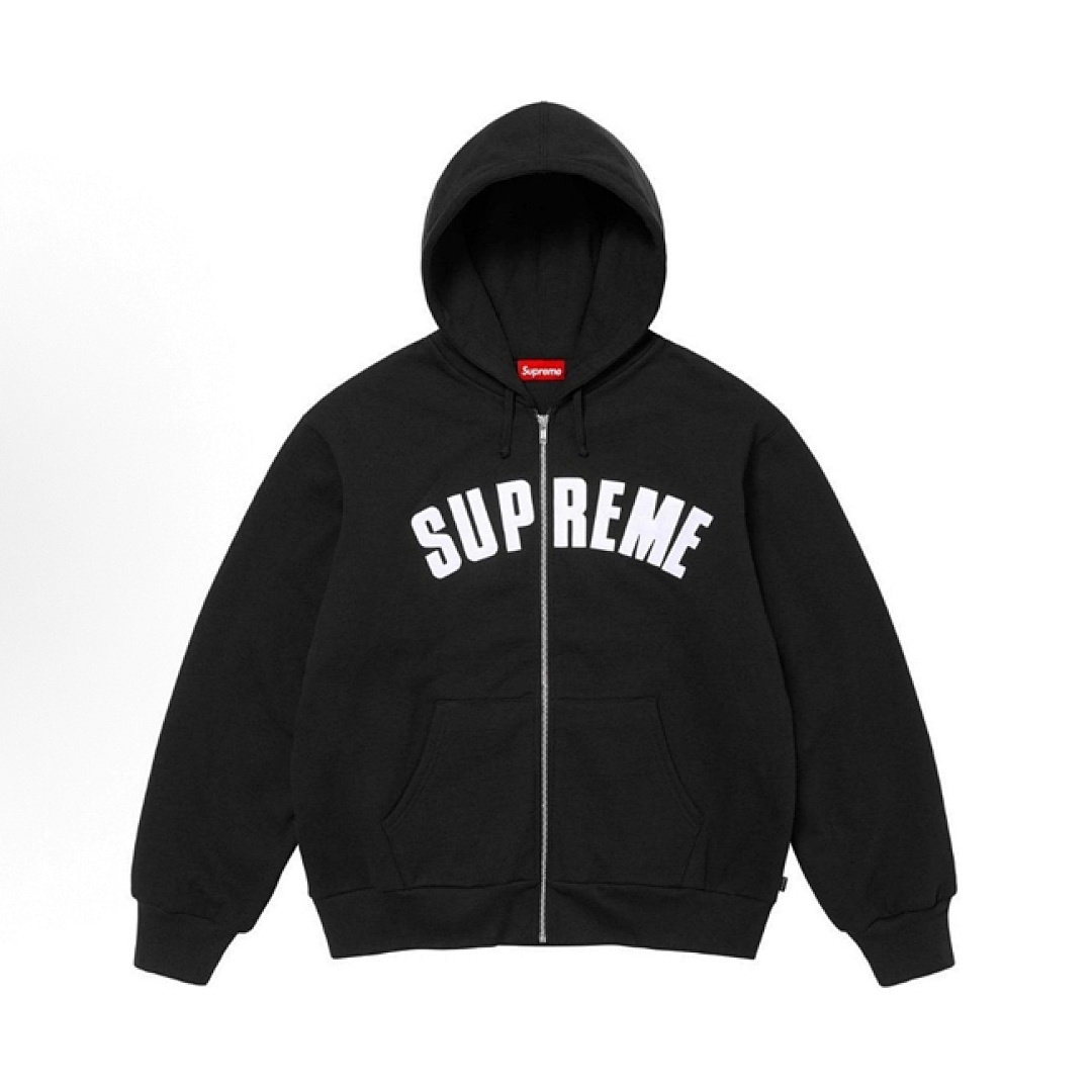 Supreme 398 24FW ARC THERMAL LINED ZIP UP HOODED Double Black Grey Red Blue S M L - Image 8