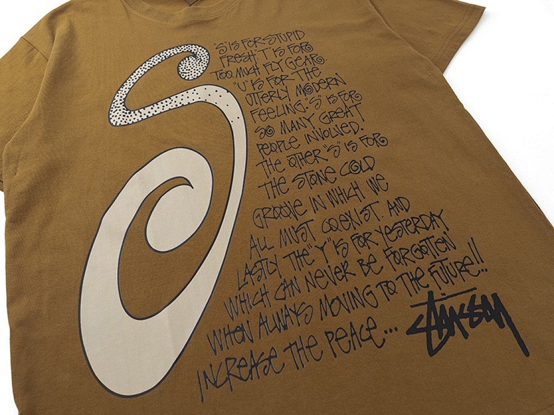 Stussy 98 STU FW22 Logo Print Mens Womens Short Sleeve T : Black White Grass (Green) - Image 13