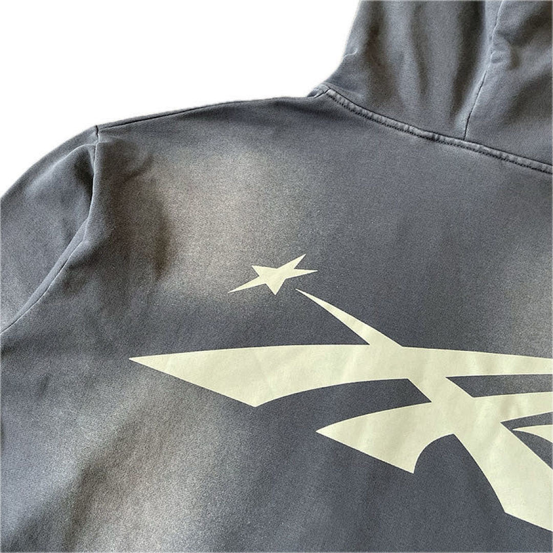 Hellstar 268 Hellstar Studios Sports Zip Up Hoodie Big Logo Water Solid Cotton Grey S-M-L-XL - Image 8