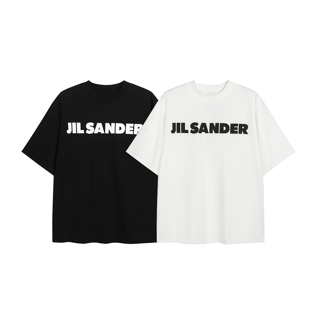 Unbranded 108 JIL SANDER Gum Logo Print Short Sleeve T Light Grey Pink Blue Black White SML J9890# - Image 3