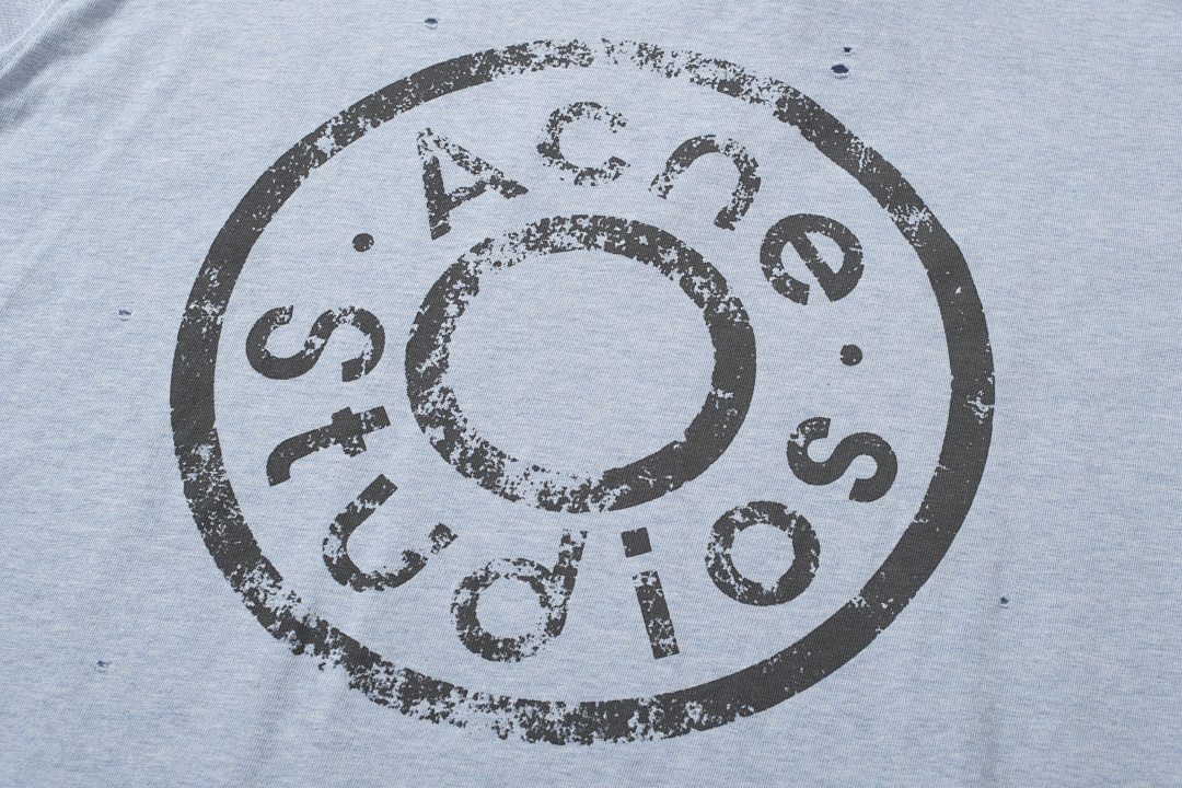 Acne Studios 128 AC Buckle LOGO Print Short Sleeve Grey Color Pink Floral Blue Black S-XL 8041# - Image 28