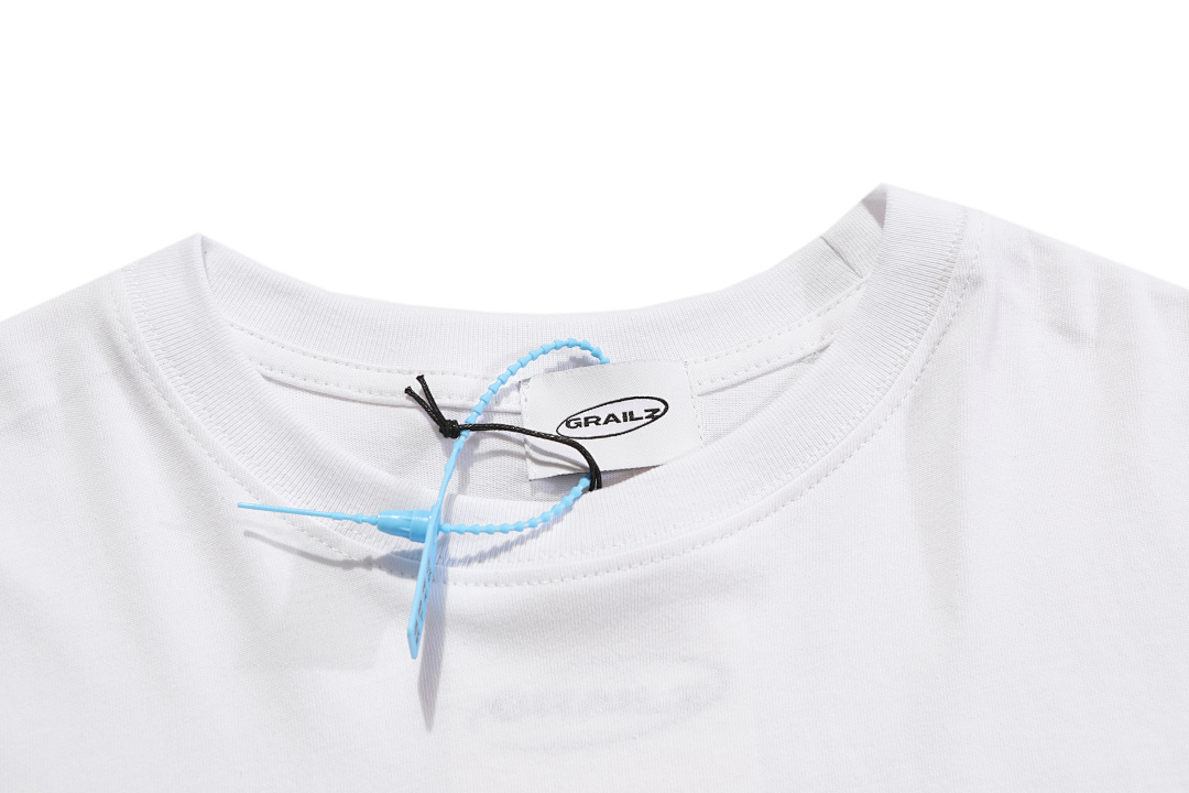 Unbranded 98 Grailz Limited Exclusive Label Logo Print Wide Short Sleeve T Black White 1 2 3 G167# - Image 18