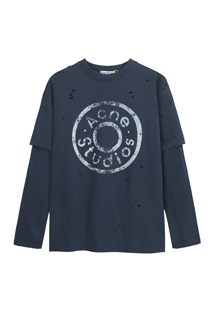 Acne Studios 148 AC Buckle LOGO Long Sleeve T S-XL