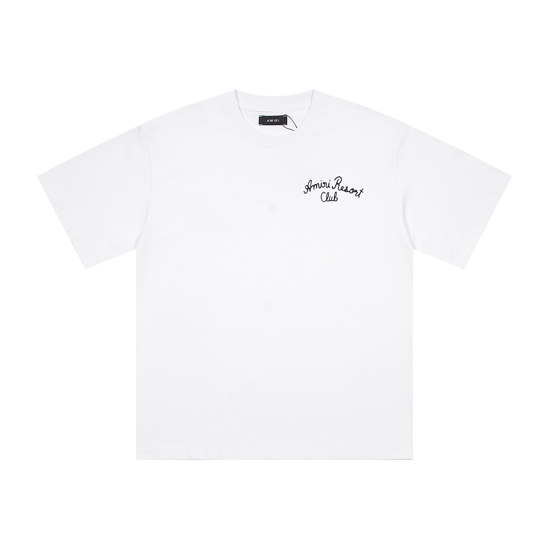 AMIRI 118 26Ss New Logo Print Short Sleeve T Black White S M L XL 9925# - Image 13