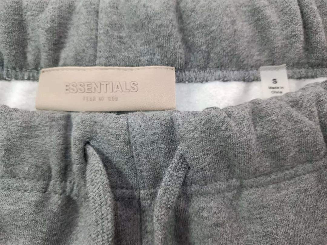 Essentials 148 ESS Small Label Velvet Short Mens Womens Solid Cotton Wide : Dark Floral Grey Black Light XS-XL - Image 13