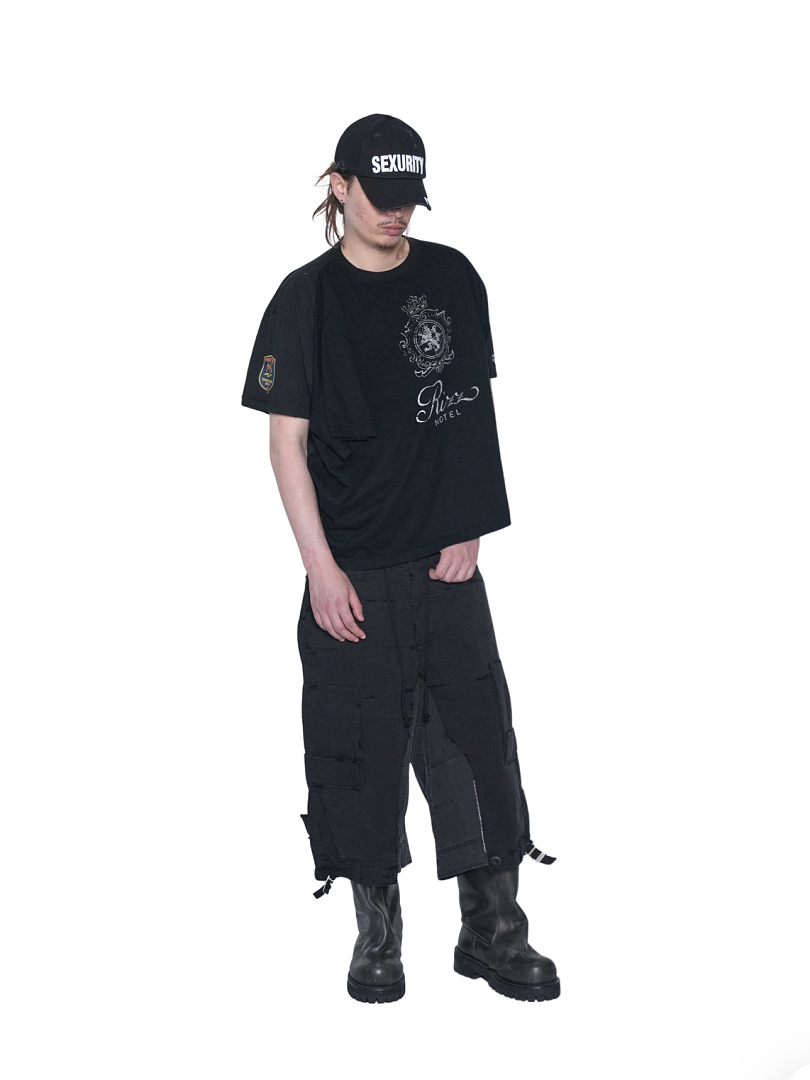 Unbranded 148 Protocol Index New Quad Sleeve Patchwork Short : 1 2 3 (Black) - Image 12