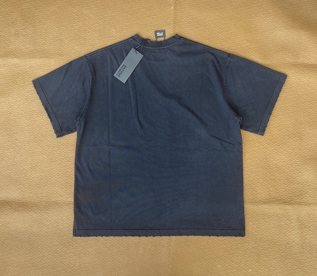 Unbranded 128 Satoshi Nakamoto Night Sky Stitching Short Sleeve T : Washed Black S M L - Image 6