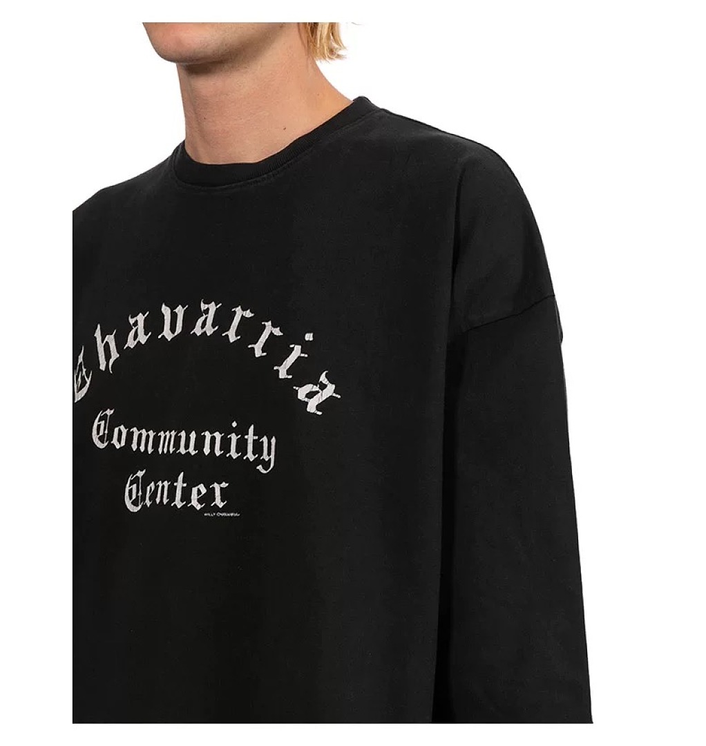 Chanel 138 WillyChavarria High Mens Womens Wide Washed Short Sleeve T : S M L XL Water Black Willy - Image 15