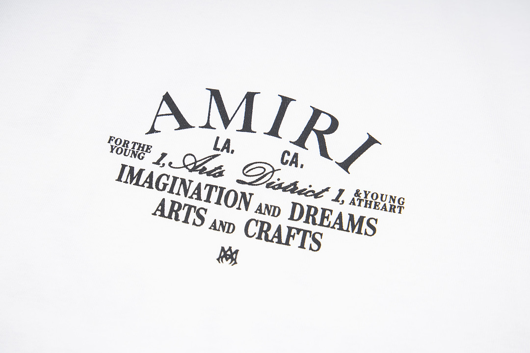 AMIRI 118 Logo 26Ss Print Short Sleeve T Black White S M L XL 9946# - Image 17