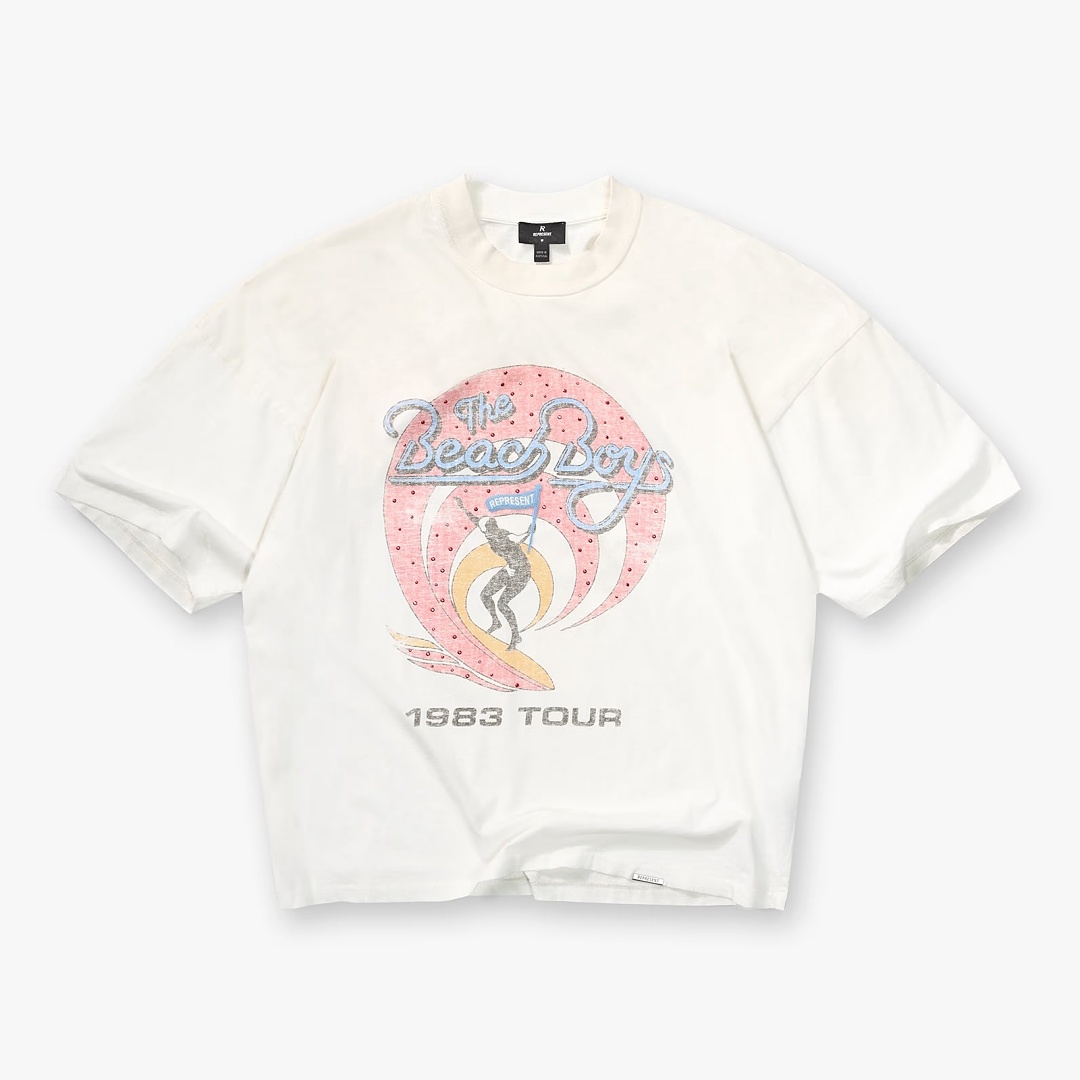 Off-White 138 Represent × The Beach Boys Collab T : S M L XL Off (White)